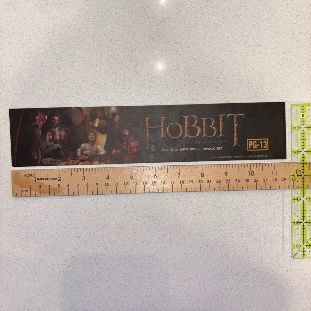 The Hobbit An Unexpected Journey Movie Theater Promo Mylar Poster 11x2.5 (2012)